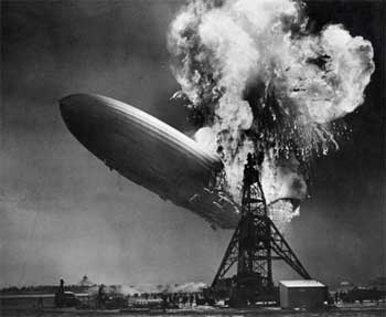 Exposion des Zeppelins Hindenburg