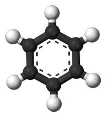 Molekülmodell des Benzols